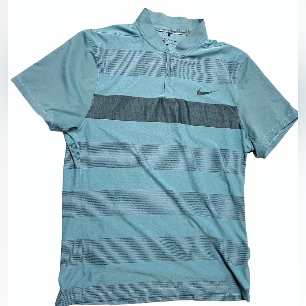 Nike performance golf polo Golf Shirt Lightweight blue/grey Men’s Large Rory